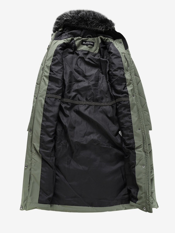 ALPINE PRO Zöld női steppelt kabát ALPINE PRO Gosbera