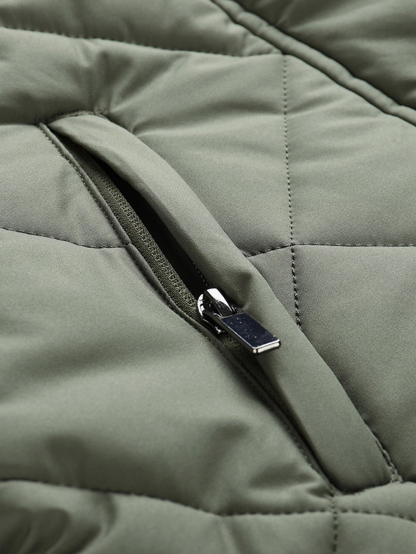 ALPINE PRO Zöld női steppelt kabát ALPINE PRO Gosbera