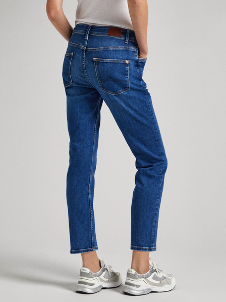 Pepe Jeans Kék női Cropped Straight Fit farmer Pepe Jeans