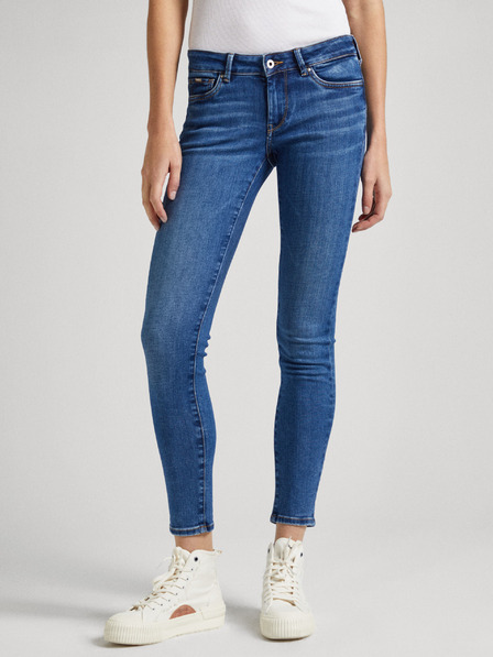 Pepe Jeans Kék női szűk szabású farmer Pepe Jeans