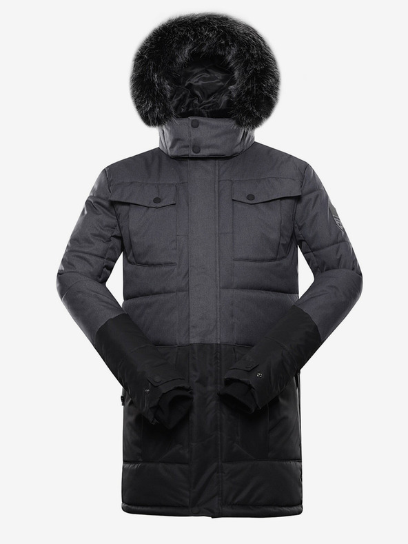 ALPINE PRO Fekete férfi téli kabát ALPINE PRO Egyp