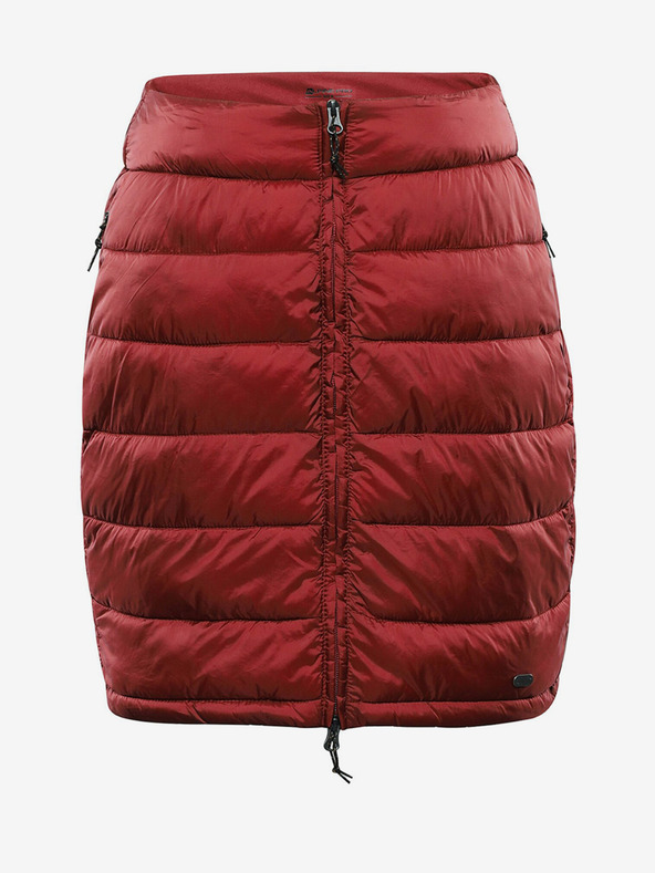 ALPINE PRO Piros női steppelt szoknya ALPINE PRO Lorfa