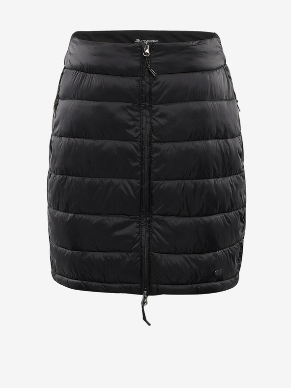 ALPINE PRO Fekete női steppelt szoknya ALPINE PRO Lorfa