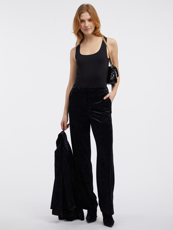 Orsay ORSAY fekete női bársonynadrág