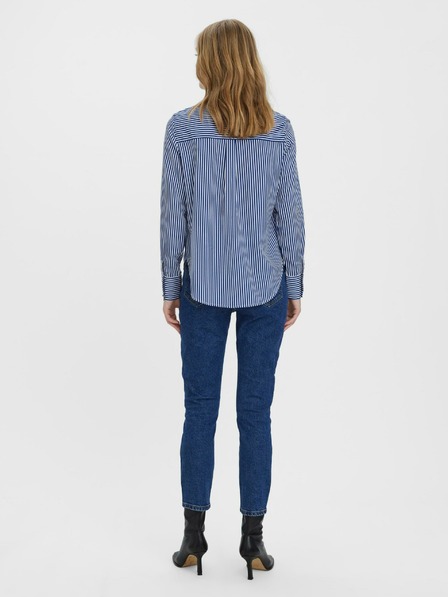 Vero Moda Sötétkék női egyenes szabású, kivágott női farmer VERO MODA Brenda Brenda