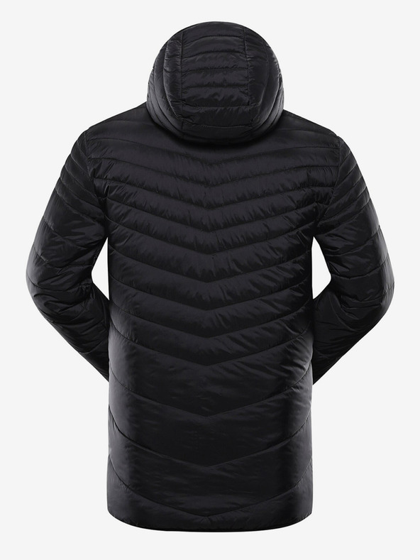 ALPINE PRO Fekete férfi szabadtéri, megfordítható dzseki ALPINE PRO Erom