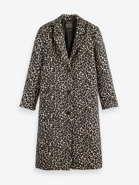 Scotch & Soda Scotch & Soda barna, leopárdmintás női téli kabát