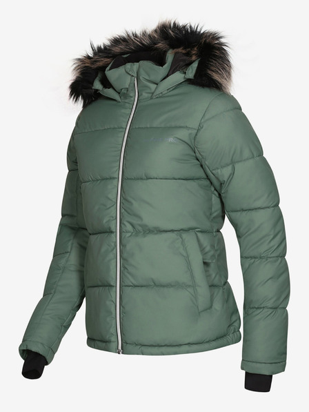 ALPINE PRO Zöld női steppelt télikabát ALPINE PRO Pereta