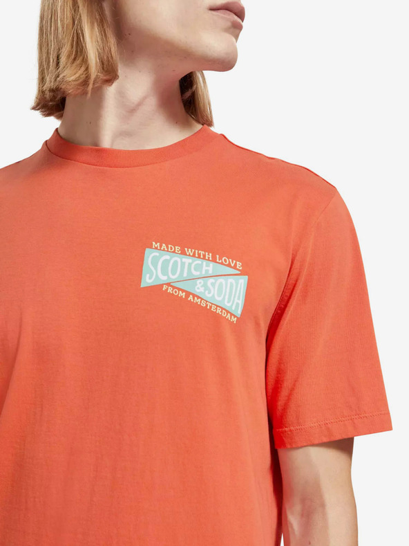 Scotch & Soda Narancssárga férfi Scotch & Soda póló
