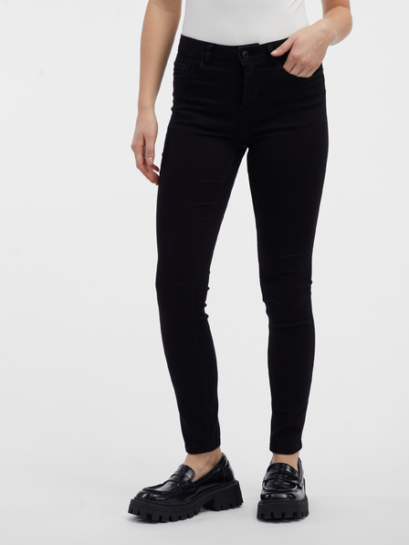 Orsay ORSAY Fekete női skinny fit farmer