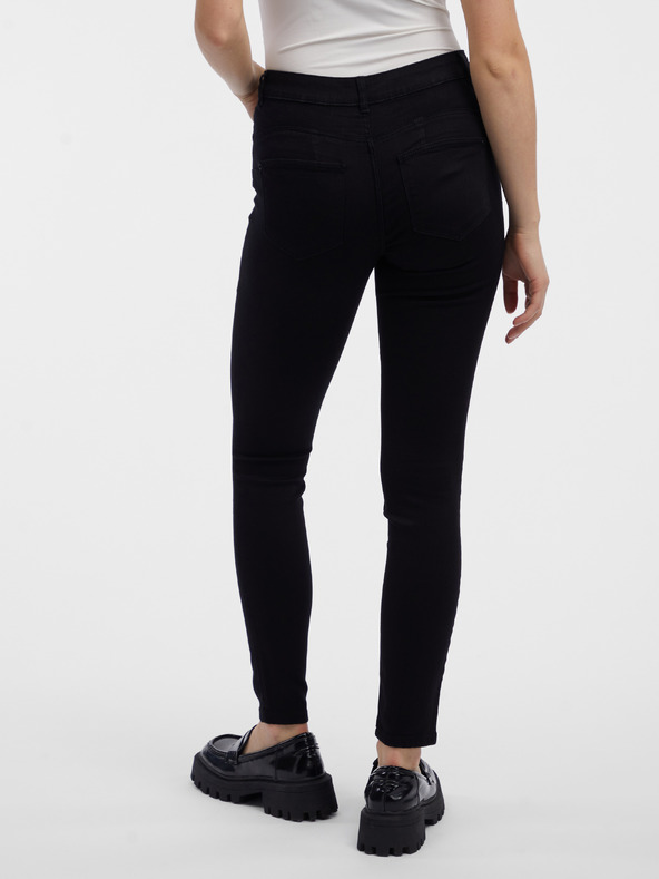 Orsay ORSAY Fekete női skinny fit farmer