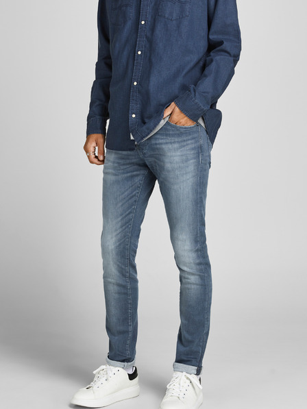 Jack & Jones Kék skinny farmer Jack & Jones Glenn