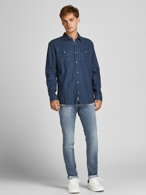 Jack & Jones Kék skinny farmer Jack & Jones Glenn