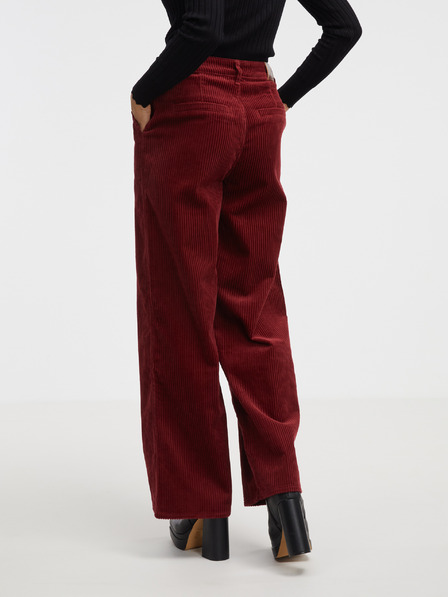 Pepe Jeans Piros női buggyos nadrág Pepe Jeans Cecilia Cord