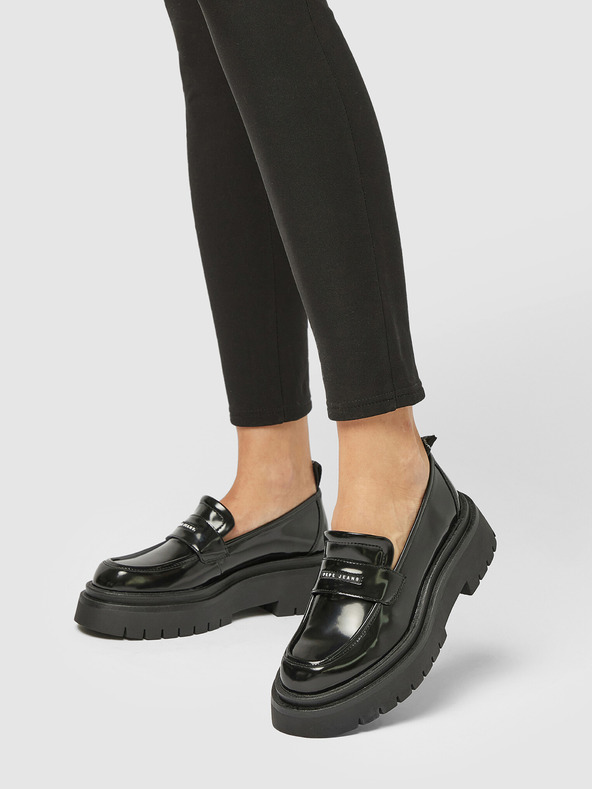 Pepe Jeans Fekete női csillogó papucs Pepe Jeans Queen Oxford