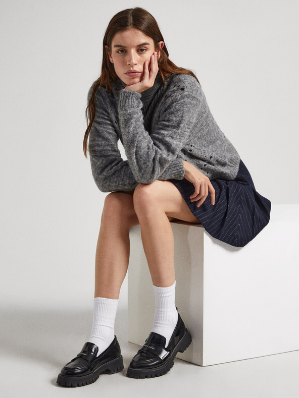 Pepe Jeans Fekete női csillogó papucs Pepe Jeans Queen Oxford