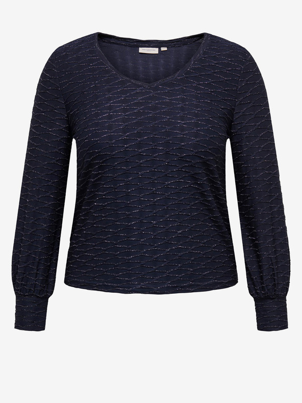 ONLY CARMAKOMA Sötétkék női mintás blúz ONLY CARMAKOMA Astra Astra