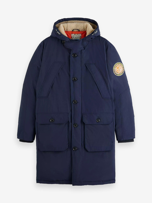 Scotch & Soda Sötétkék férfi téli parka Scotch & Soda