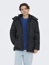 ONLY & SONS Fekete férfi ONLY & SONS Arwin steppelt kabát