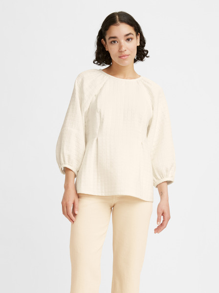 Levi's® Krémszínű női Levi's® háromnegyedes ujjú, laza blúz