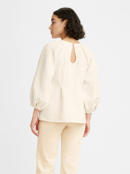 Levi's® Krémszínű női Levi's® háromnegyedes ujjú, laza blúz