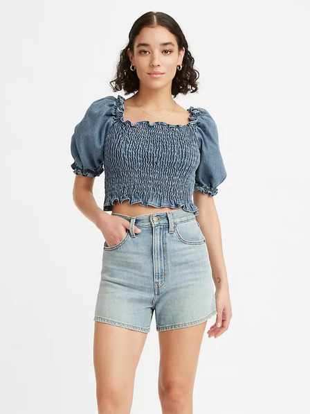 Levi's® Levi's® kék női rövidre szabott blúz ballon ujjal Levi's®