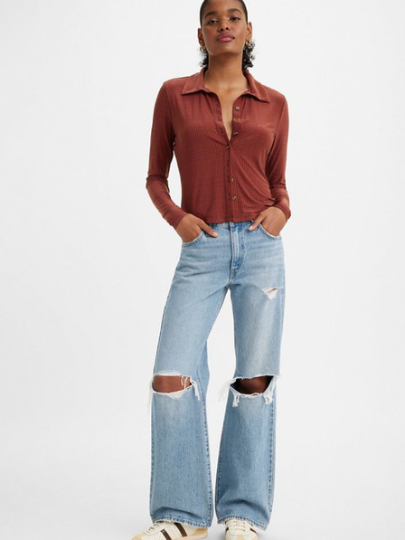 Levi's® Világoskék Női Levi's® Baggy Boot Wide Jeans női farmer