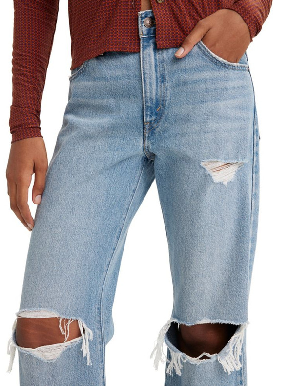 Levi's® Világoskék Női Levi's® Baggy Boot Wide Jeans női farmer