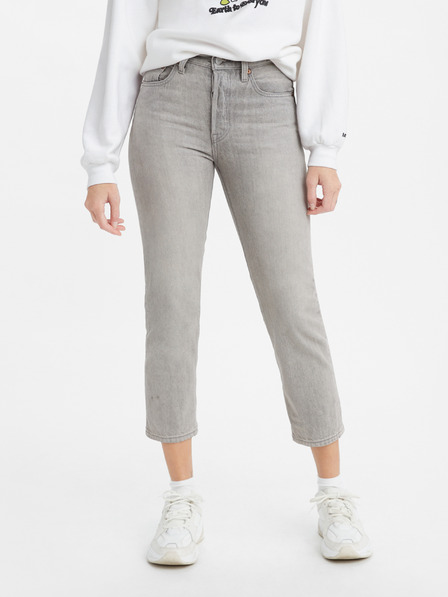 Levi's® Szürke Levi's® női egyenes szabású, rövidre szabott farmernadrág