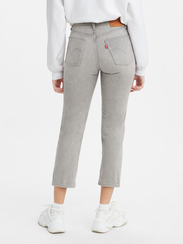 Levi's® Szürke Levi's® női egyenes szabású, rövidre szabott farmernadrág