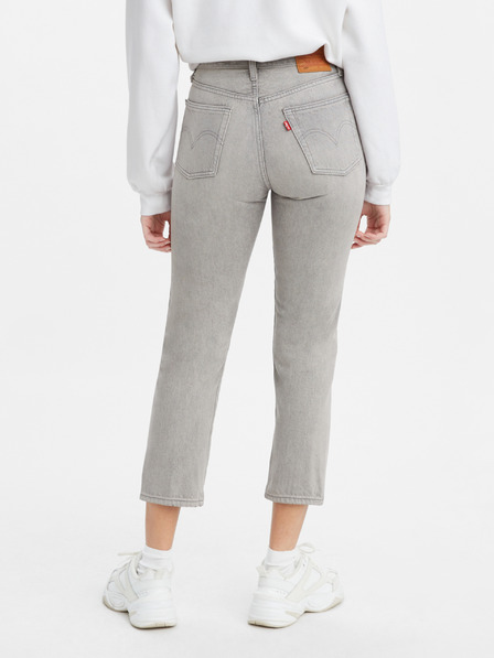 Levi's® Szürke Levi's® női egyenes szabású, rövidre szabott farmernadrág