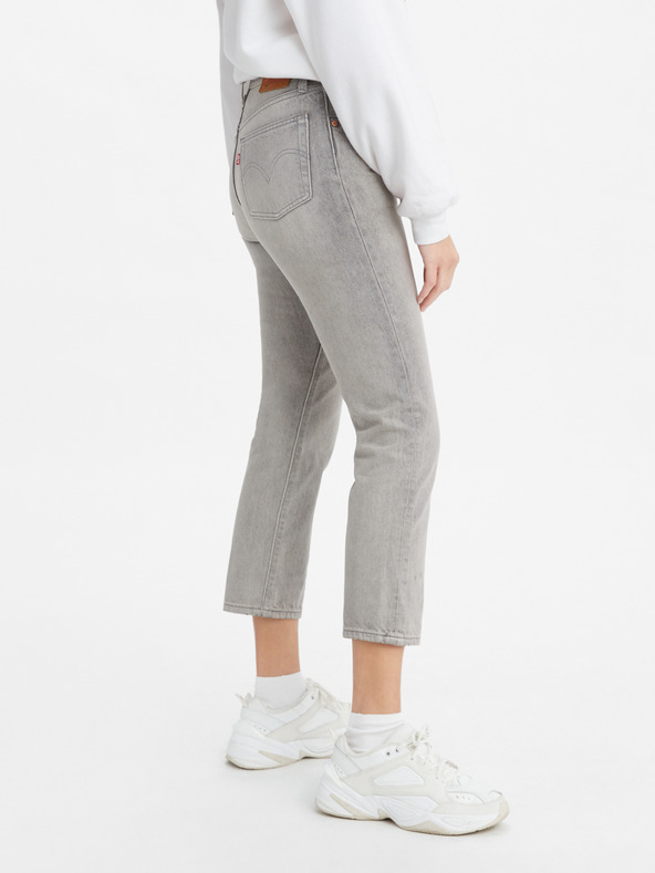 Levi's® Szürke Levi's® női egyenes szabású, rövidre szabott farmernadrág