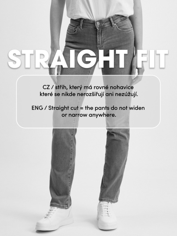 Levi's® Szürke Levi's® női egyenes szabású, rövidre szabott farmernadrág