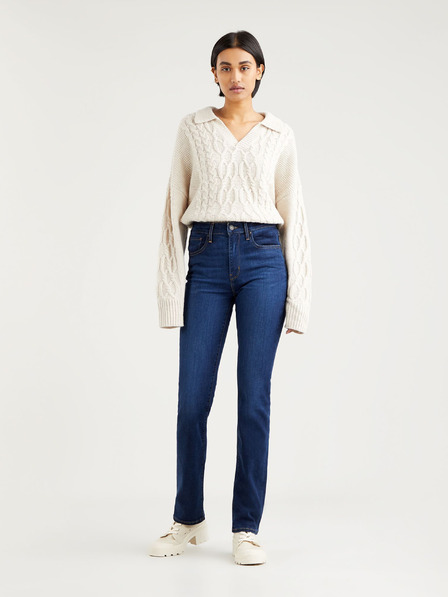 Levi's® Sötétkék női Levi's® 724-es egyenes szabású farmernadrág