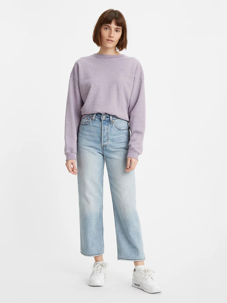 Levi's® Világoskék női egyenes szabású Levi's® Ribcage farmernadrág