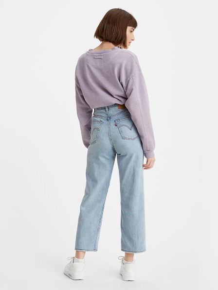Levi's® Világoskék női egyenes szabású Levi's® Ribcage farmernadrág