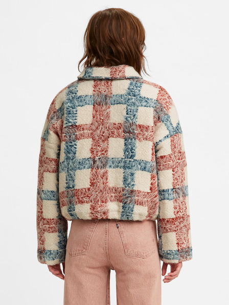 Levi's® Levi's® Sherpa bézs színű női kockás dzseki