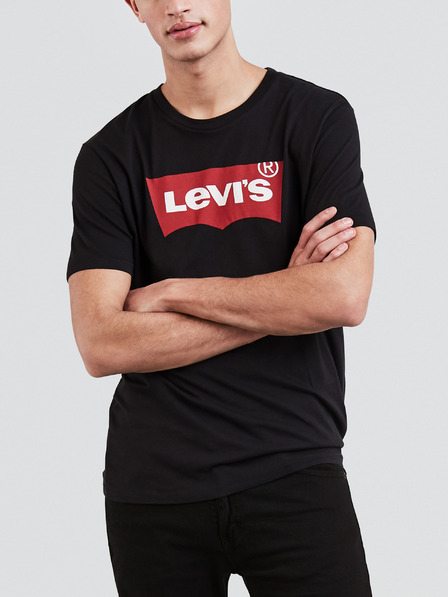 Levi's® Fekete férfi Levi's® nyomtatott póló