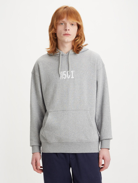 Levi's® Levi's® 501 világosszürke férfi szürke színű kapucnis férfi pulóver