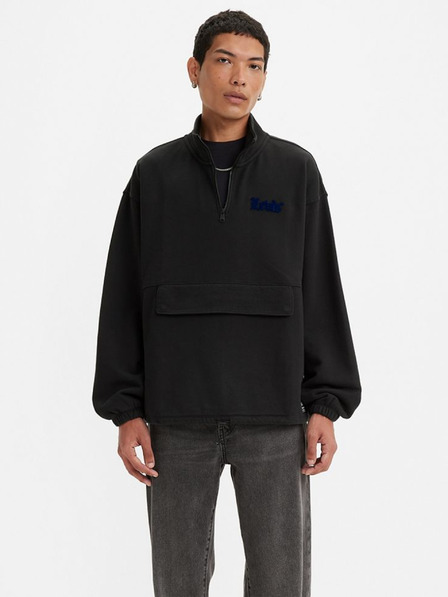 Levi's® Férfi fekete Levi's® RLXD grafikus melegítőfelső