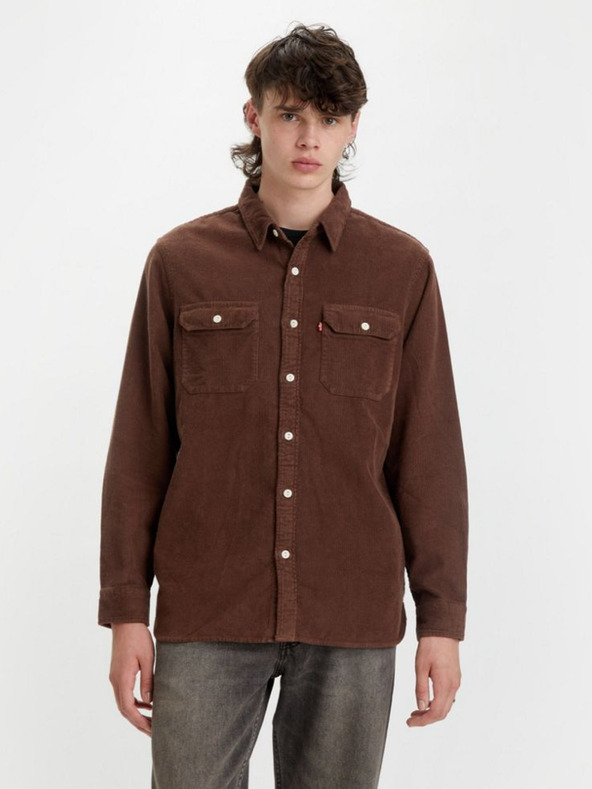 Levi's® Sötétbarna férfi Levi's® Jackson Worker kordbársony ing