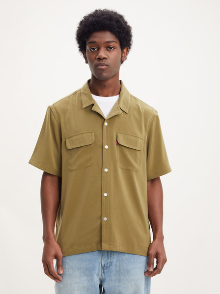 Levi's® Khaki színű férfi Levi's® rövid ujjú pizsamapóló