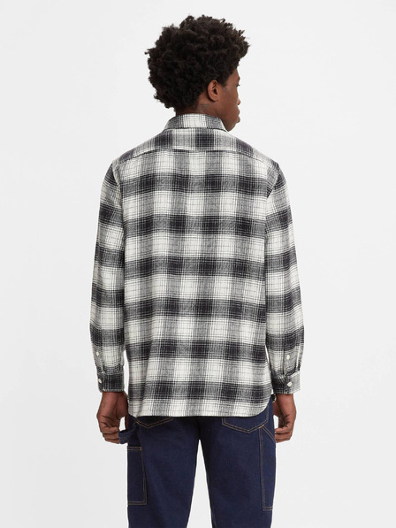 Levi's® Fehér-fekete férfi Levi's® Jackson Worker kockás férfi ing