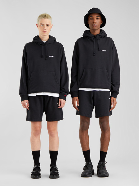 Levi's® Fekete uniszex Levi's® piros füles rövidnadrág