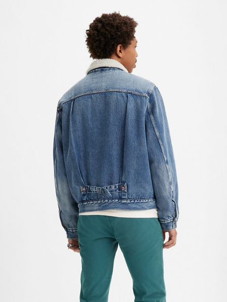 Levi's® Kék Férfi Levi's® Type 1 Sherpa Trucker őszi Bre farmerdzseki