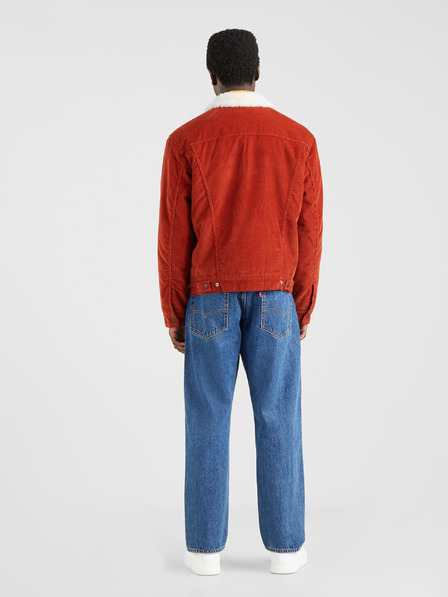 Levi's® Tégla színű férfi Levi's® Sherpa Trucker kordbársony kabát