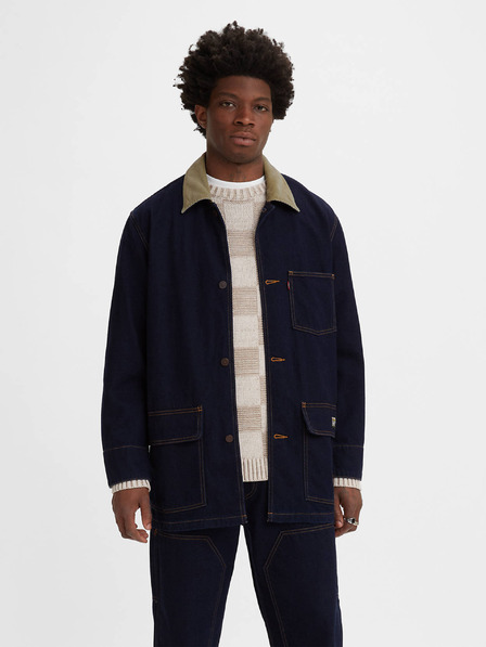 Levi's® Sötétkék férfi Levi's® Cypress gyapjúkeverék farmerdzseki