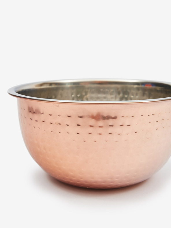 SIFCON Rózsaarany rozsdamentes acél tál kovácsoltvas felülettel 11x20 SIFCON