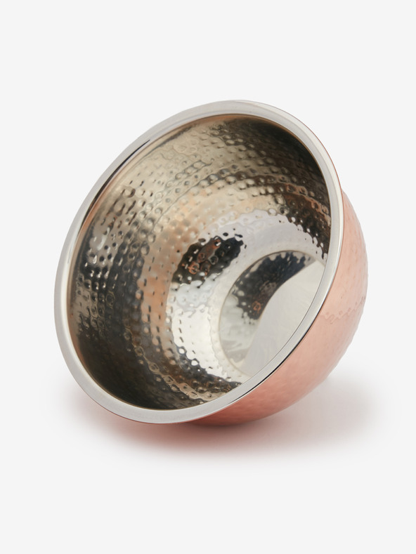 SIFCON Rózsaarany rozsdamentes acél tál kovácsoltvas felülettel 11x20 SIFCON