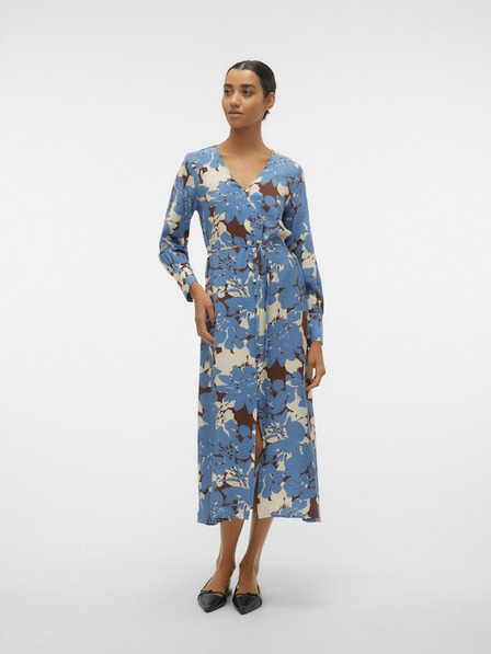 Vero Moda Kék női virágos ruha Vero Moda Berta